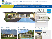 Tablet Screenshot of demeures-cote-dargent.com